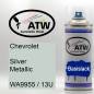 Preview: Chevrolet, Silver Metallic, WA9955 / 13U: 400ml Sprühdose, von ATW Autoteile West.
